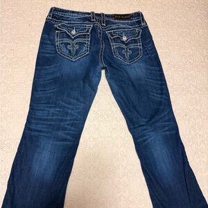 Rock Revival Dark Blue Boot Cut Jeans Eva 34